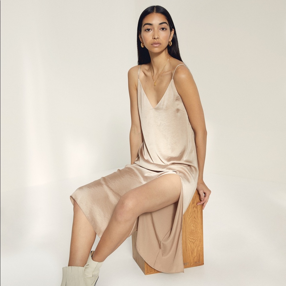 Aritzia Only Slip Slit Dress